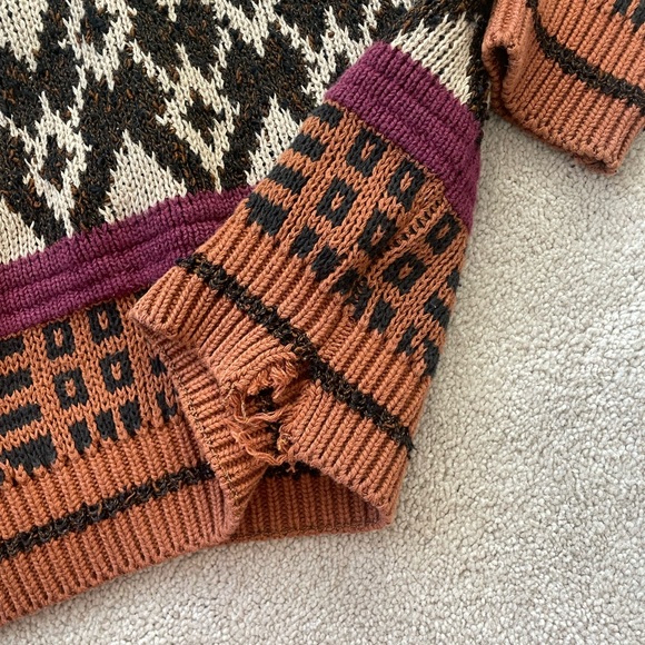 Vintage 80’s Grandpa Knit Oversized Sweater - Picture 5 of 7